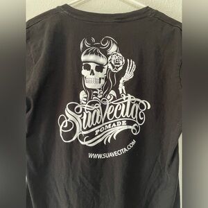 Suavecita Black T-Shirt with Design Skull size 2X 100% cotton